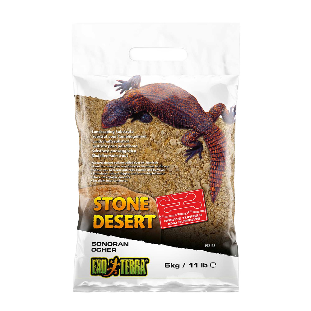 EXO TERRA Stone Desert Black 5kg Podłoże Pustynia Ochra do Terrarium